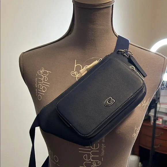 Coach Dark Blue Belt Bag - Picture 1 of 8